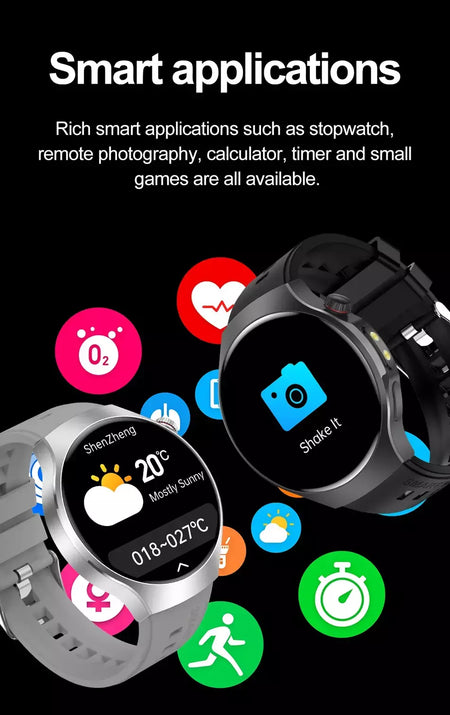 Novo relógio inteligente masculino tela de toque completa bússola bluetooth chamada lanterna esportes atividade fitness freqüência cardíaca à prova dwaterproof água smartwatch
