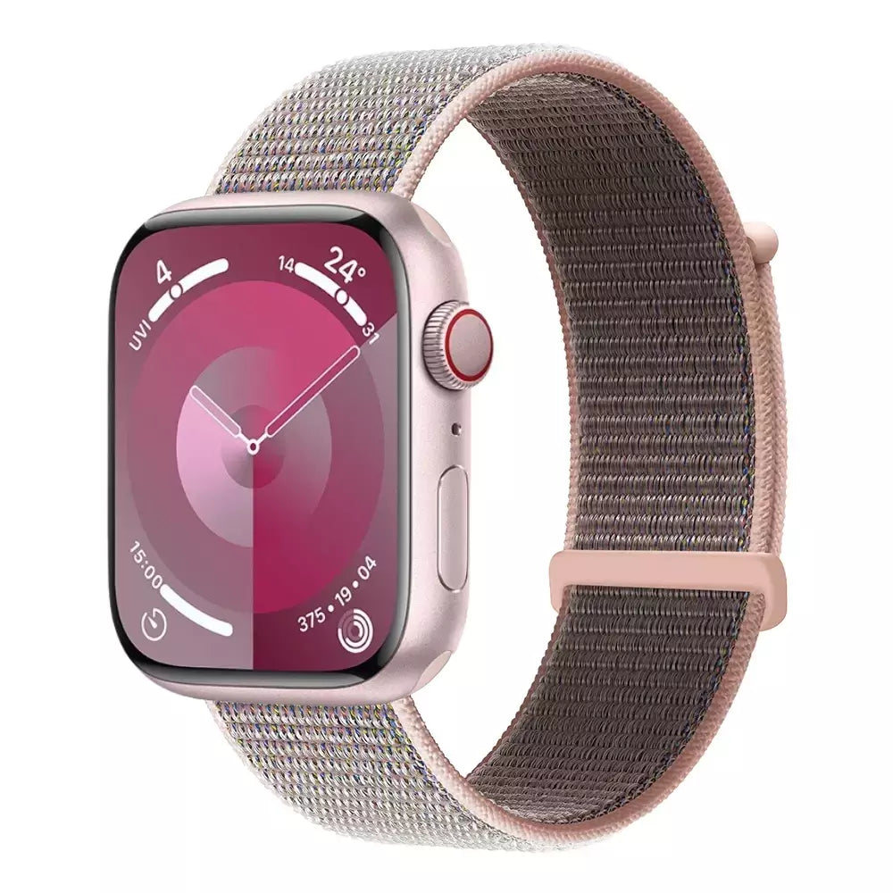 Pulseira de Nylon Respirável para Apple Watch, Alça de Substituição, Ultra 2 1, 49mm, Série 9, 8, 7, 6, 5, 4, 3, SE, 44mm, 45mm, 41 milímetros, 44 milímetros