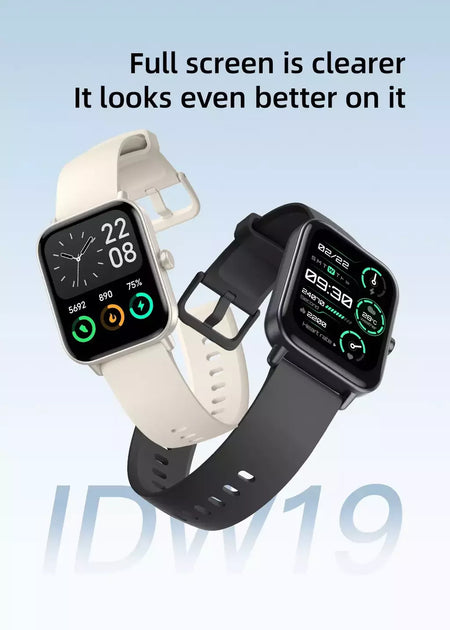 Built-in Alexa Smart Watch para Men e Women, IP68 Waterproof, Bluetooth Call, Stress Test, Blood Oxygen, Heart Rate, 5ATM, IDW19, 2023, New