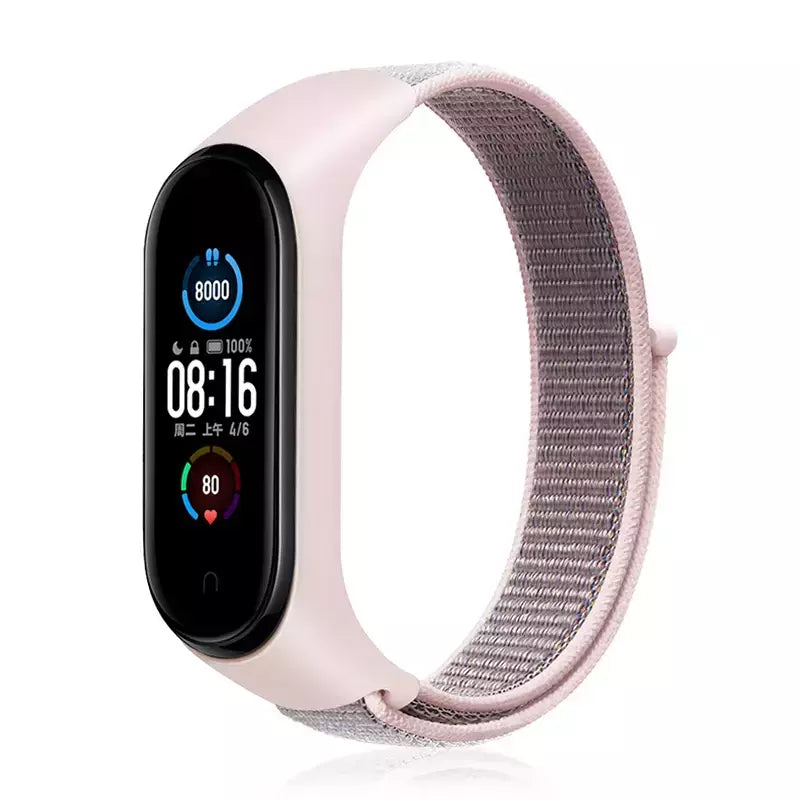 Correia de nylon para Xiaomi Mi Band, pulseira esportiva confortável, pulseira para Mi Band 7, 6, 5, 4, 3