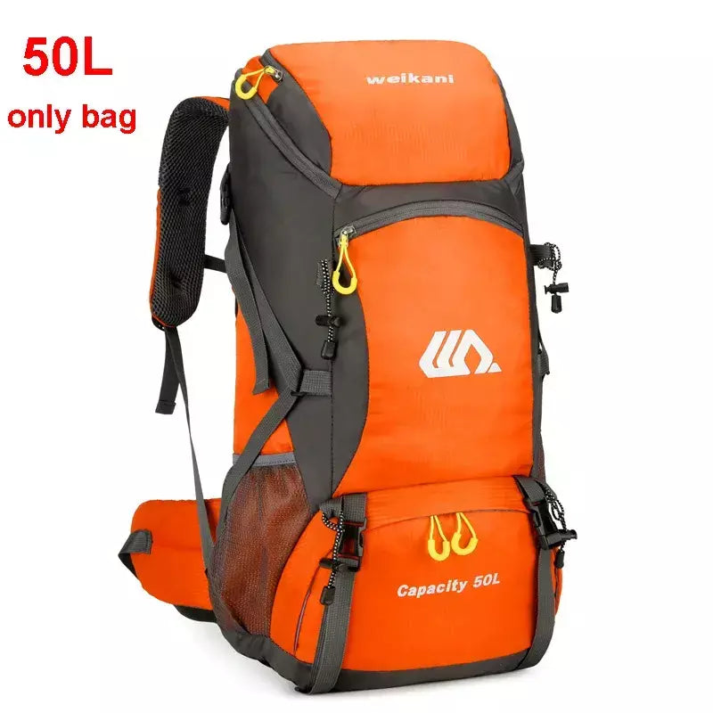 50l mochila de viagem acampamento dos homens grande caminhadas saco turista à prova dwaterproof água esportes ao ar livre escalada montanhismo saco bagagem