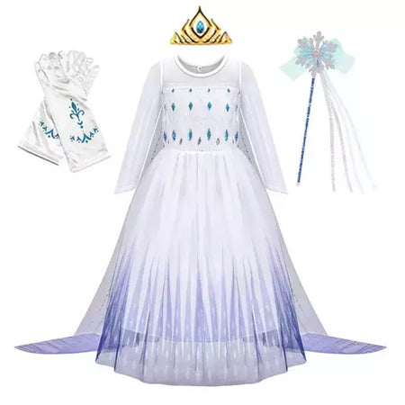 Elsa anna vestidos de princesa meninas malha lantejoulas vestido crianças cosplay neve rainha trajes halloween carnaval festa aniversário vestidos