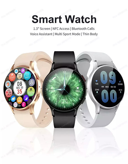 Samsung-Galaxy Smartwatch para homens e mulheres, monitoramento de saúde AMOLED, relógio impermeável, assistente de voz, chamada Bluetooth, relógio inteligente, 2022