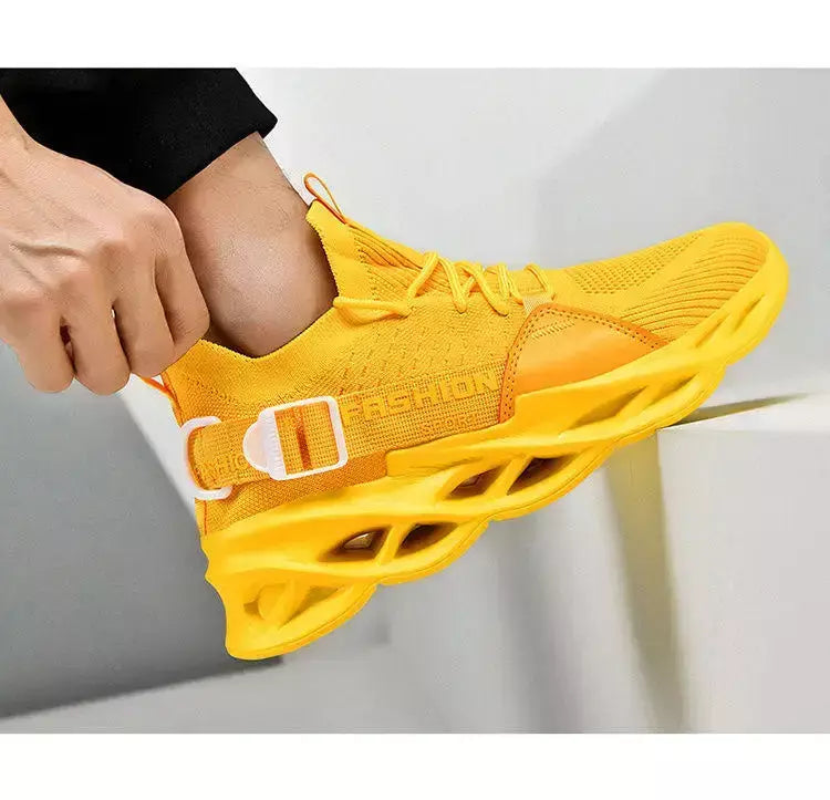 Venda quente moda roxo tênis casuais das mulheres dos homens lâmina tênis de corrida tamanho grande 48 luz respirável sapatos esportivos masculino malha tênis