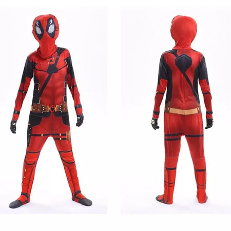 Crianças super-herói bodysuit milhas cosplay peter parker traje dos desenhos animados halloween conjunto com capuz traje de férias macacão com capuz separado