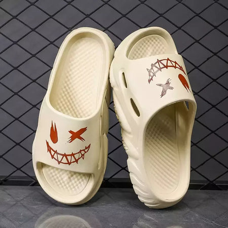 Sandálias antiderrapantes clássicas masculinas, chinelos confortáveis ao ar livre, sapatos macios de EVA, moda jovem, verão, venda quente
