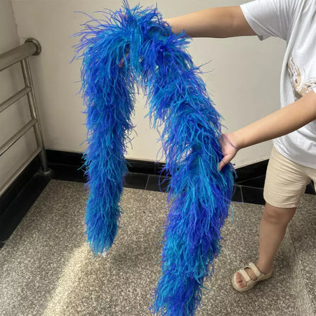 Boa de penas de avestruz arco-íris, 6/10/20 camadas, acessórios de festa fofos para mulheres, halloween, carnaval, cosplay, decoração de casamento, fantasia diy