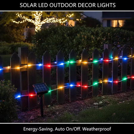 Led solar corda luz de tira corda 7m jardim iluminação rua guirlanda natal luzes fadas ao ar livre ip65 à prova dip65 água tubo lâmpada
