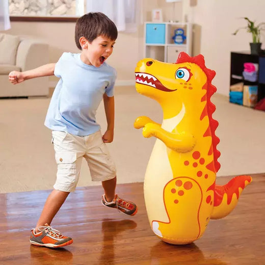 Saco de perfuração inflável para crianças e adultos, Dinosaur Boxing Tumbler, brinquedos esportivos, jogo ao ar livre, presente infantil, meninos