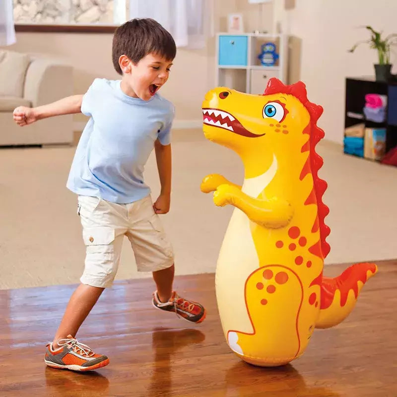 Saco de perfuração inflável para crianças e adultos, Dinosaur Boxing Tumbler, brinquedos esportivos, jogo ao ar livre, presente infantil, meninos