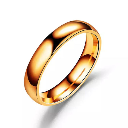 Anel de titânio simples de 6mm, feminino, masculino, evita alergias, alto polimento, anéis de casamento, aço inoxidável, casal, joias de dedo, presentes