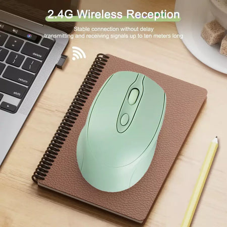 Rato de jogo sem fio recarregável 2.4g bluetooth-mouse sem fio usb silencioso gamer ratos para computador portátil mac tablet