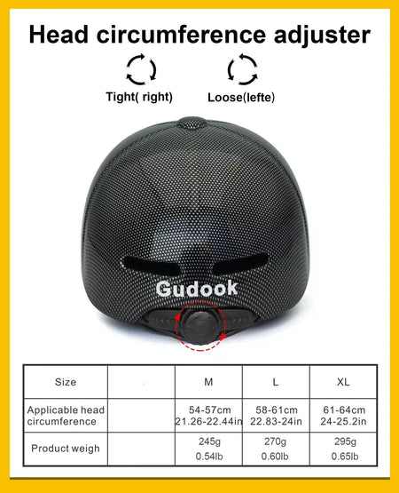 GUDOOK Capacetes de Bicicleta Novo Boné de Beisebol Boné de Pico Capacete de Bicicleta para Adultos Mountain Road Capacetes de Bicicleta Tamanho Ajustável Ciclismo