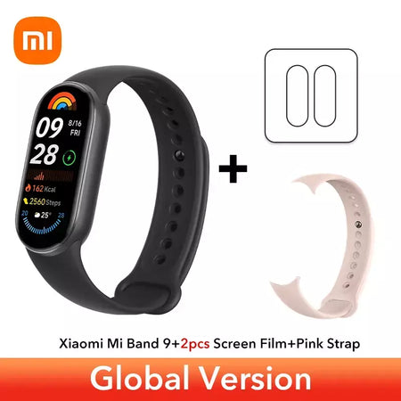 Versão global xiaomi banda inteligente 9 1.62 display amoled spo2 monitoramento 21 dias de vida útil da bateria mais de 150 modos esportivos smartband