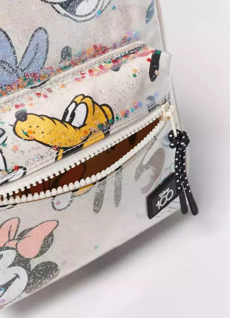 Disney-Meninas Mickey Mouse Print Mochila, Armazenamento De Viagem, Desenhos Animados, Bonito, Bebê, Mini, Moda
