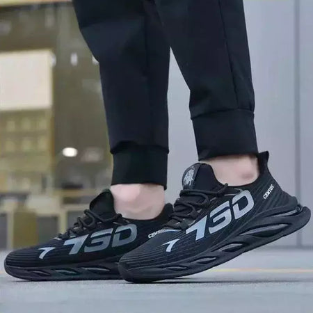 Sapatos esportivos masculinos casuais de malha leve verão respirável legal tênis de corrida moda sola macia confortável antiderrapante tênis masculinos