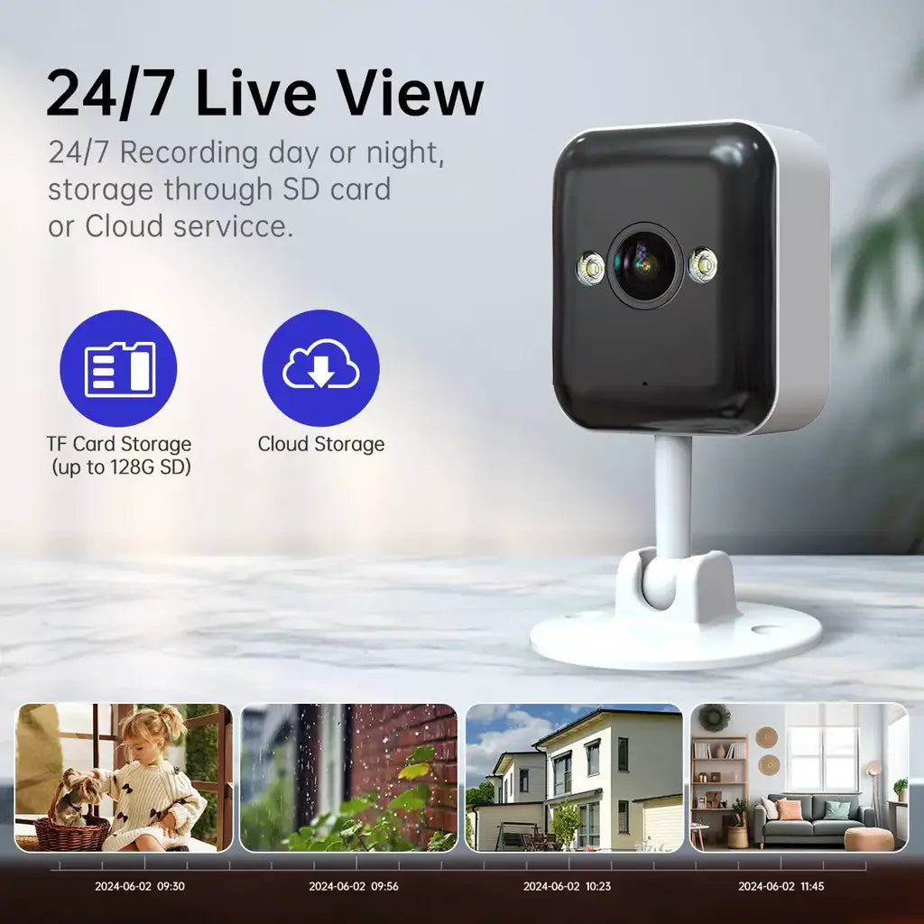 Jooan 1080p wifi câmera ip ao ar livre cctv câmera de vigilância 5x zoom digital cor noite mini câmera segurança casa monitor do bebê