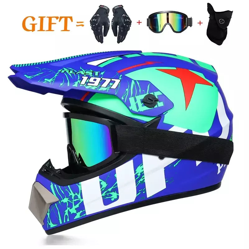 Capacete de segurança para motocross, casco para motocross, bicicleta, downhill, atv, cross, criança, motocicleta, dot abs, 1kg, unissex