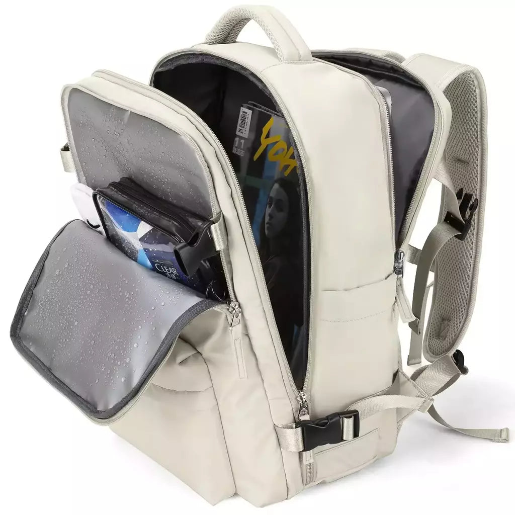Mochila de computador de viagem casual de grande capacidade, mochila feminina estilo coreano, estudante do ensino médio, marca da moda