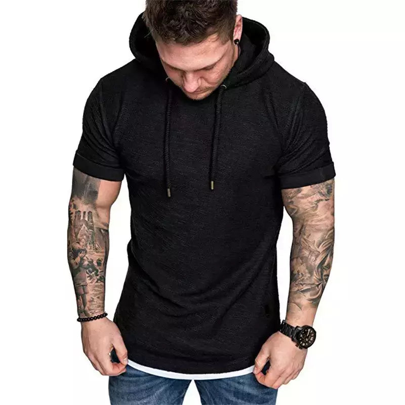 MRMT-moletons de manga curta para homens, moletom masculino com capuz casual, moletons monocromáticos, novidade nova, 2022, 2024