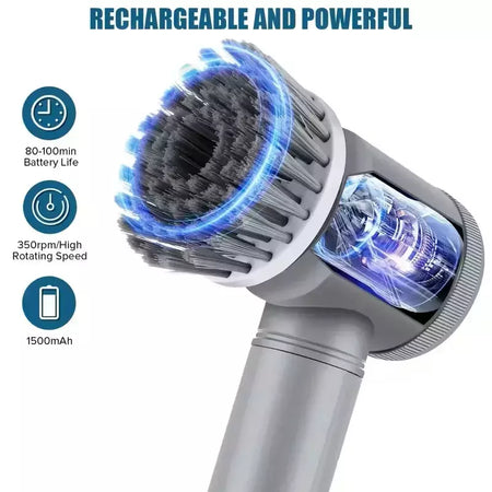 Xiaomi power purificador 5 cabeça de escova substituível elétrica rotação purificador escova limpeza do banheiro power purificador escova elétrica casa