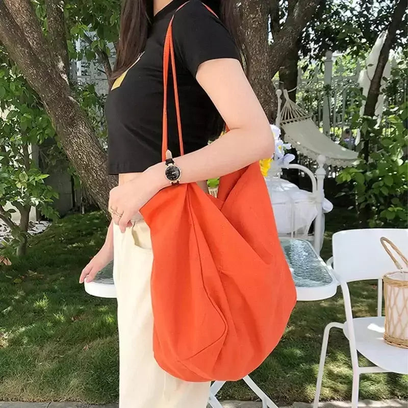 Grande capacidade reutilizáveis Canvas Shoulder Bags para mulheres, Multifuncional Shopping Bag, Casual Bolsas, Novo