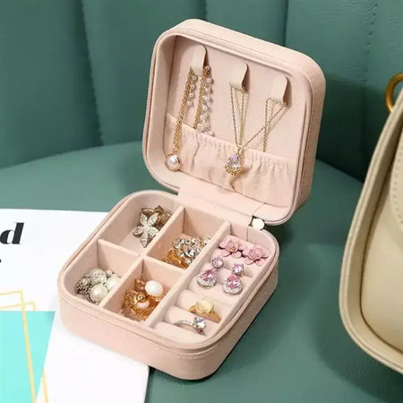 Atualizar caixa de armazenamento de jóias de veludo colar empilhável bandeja de exibição pulseira brinco organizadores diy artesanato gaveta caixa cinza
