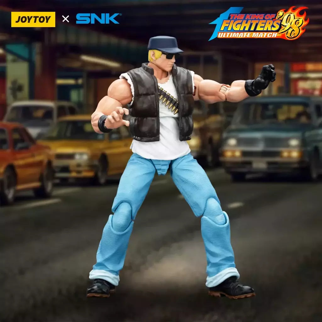 Joyotoy original rei dos lutadores 98um figura de ação kof 98um ikari guerreiros equipe herói 1/18 jogo estatueta modelo brinquedos personalizados