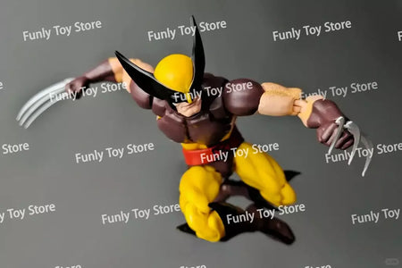 Em estoque ct brinquedos wolverine mafex 138 figura marrom 096 azul quadrinhos ver amarelo x-men anime figura de ação estatueta presentes personalizados brinquedos