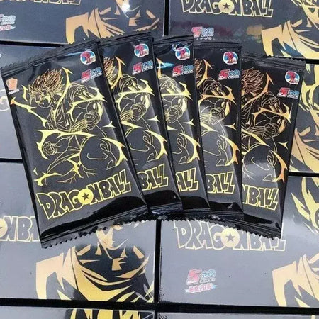 Cartão de edição comemorativa de Dragon Ball esconde ouro preto SSP anime genuíno em torno de cartão de brinquedo do Rei Macaco cartão de coleção de anime