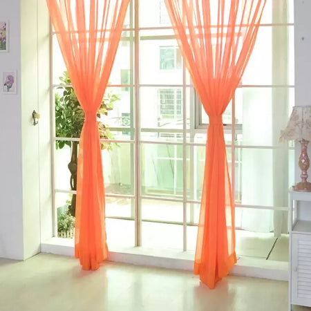 Romântico Quarto Gaze Cortina, Sala, Home Decor, Janela Sheer, Voile Cortinas, Janelas Tulle, Cortinas de porta