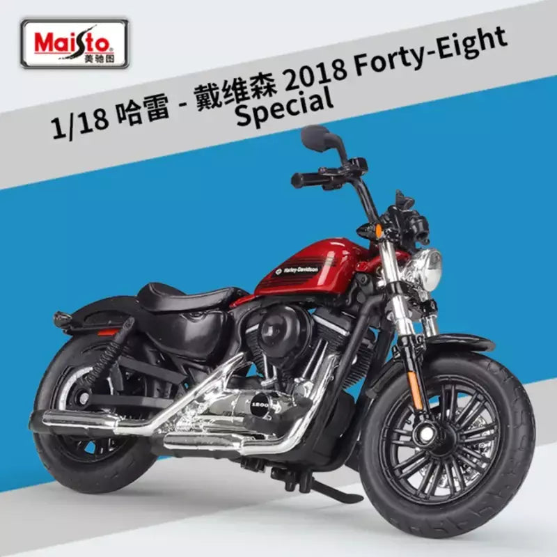 Maiisto-Harley 2018 Quarenta Oito Modelo de Motocicleta, Liga Especial, Modelo de Motocicleta, Metal fundido, Esportes de rua, Presente Infantil, 1:18