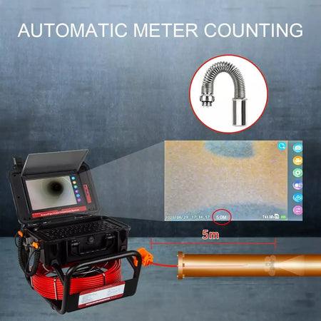 512Hz Transmissor Sonde para Pipeline Localização Endoscópio Imagem Auto-Nivelamento DVR,SYANSPAN 23mm Drain Pipe Inspection Camera IP68