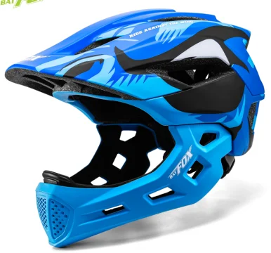 Batfox crianças rosto cheio capacete da bicicleta destacável downhill crianças ciclismo motocicleta skate esportes corrida capacete de bicicleta