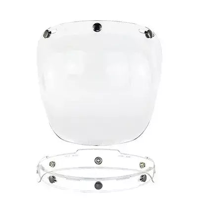 Capacete de motocicleta bolha escudo viseira anti-nevoeiro proteção uv lente hd para capacete retro rosto aberto meio capacete bolha óculos lente
