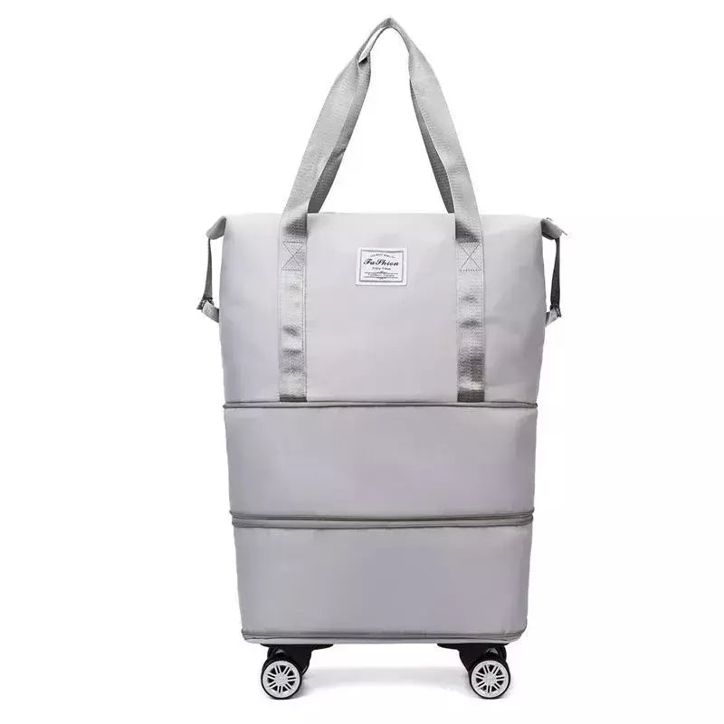 Saco De Duffle Expansível Impermeável, Grande Capacidade, Roda Universal, Viagem De Negócios, Esperando Armazenamento De Nascimento, Viagem