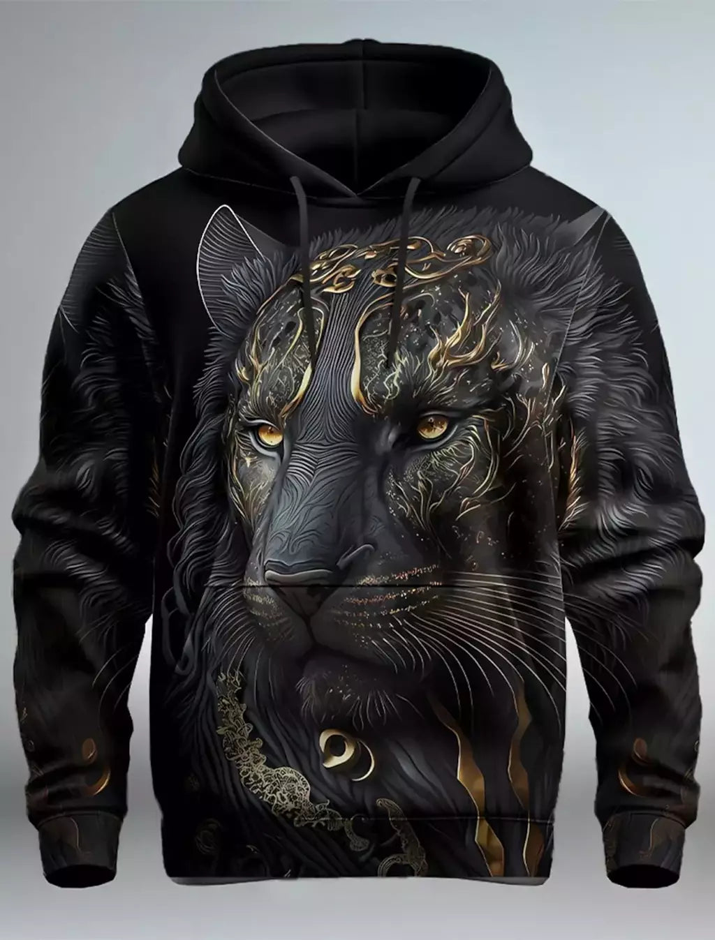 Capuz de manga comprida masculino, moletom com capuz, impressão 3D, bolso frontal, streetwear, moda primavera, novo