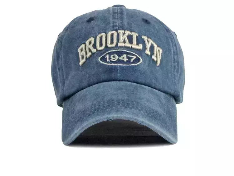 Boné de beisebol para quatro temporadas masculino e feminino, casual retrô lavado de algodão, bordado snapback, proteção solar unissex, verão, 4 estações