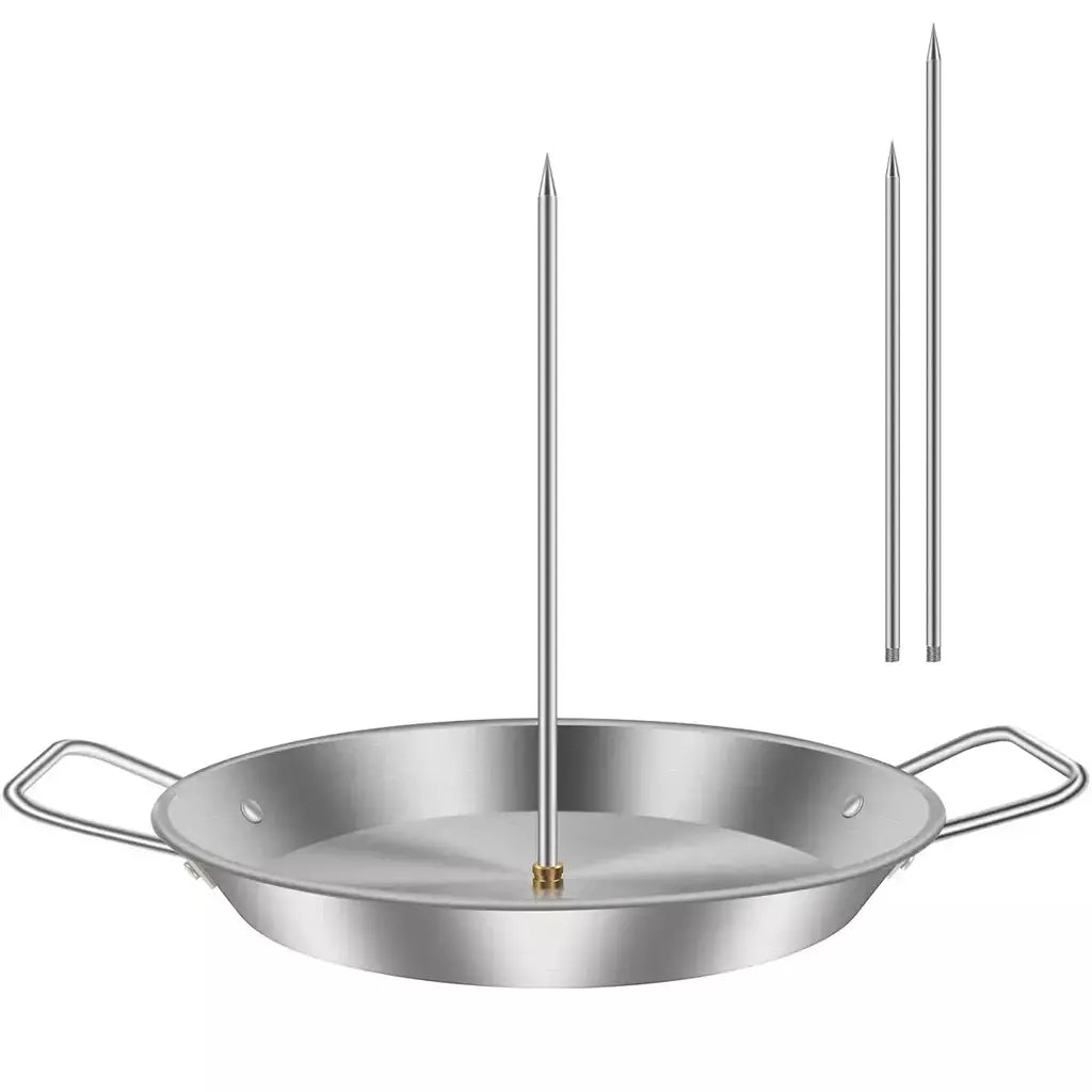 Espeto de carne vertical de aço inoxidável para churrasco grelha de espeto vertical com 3 pontas de reposição para churrasco espeto vertical grelha rack