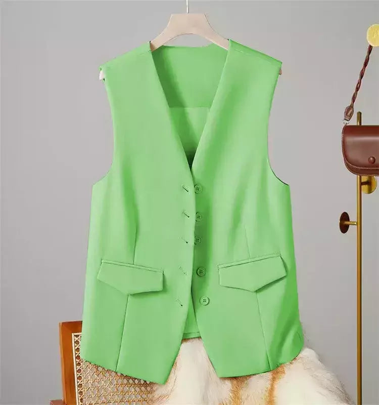 Colete vintage sem mangas feminino, Casacos elegantes, Casacos, Roupa casual, Monocromática, Streetwear, Primavera, Verão, Outono, Vestuário