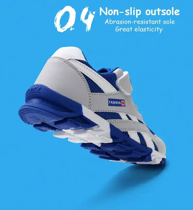 Respirável verão crianças sapatos esportivos 5-16 anos de idade meninos antiderrapante tênis de corrida para crianças confortáveis calçados de caminhada escolar