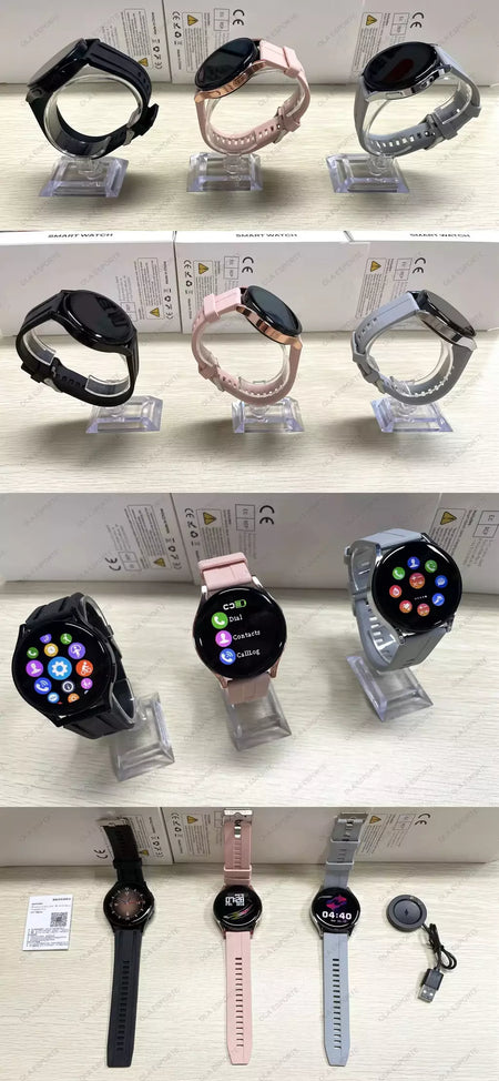 Samsung-Galaxy Smartwatch para homens e mulheres, monitoramento de saúde AMOLED, relógio impermeável, assistente de voz, chamada Bluetooth, relógio inteligente, 2022