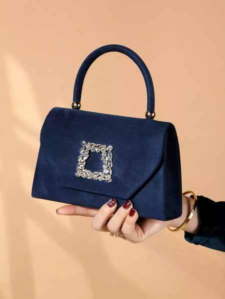 Espumante Velvet Evening Clutch Bag, Glitter Bling, brilhante, glamouroso, requintado, elegante, elegante, 1Pc