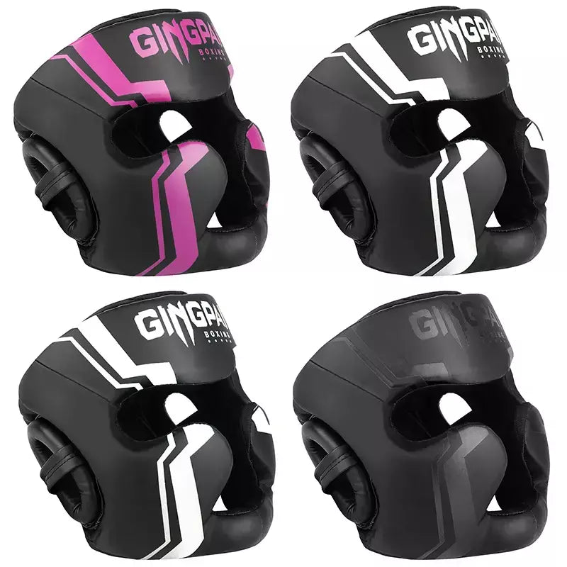 Promoção boxe mma capacete de segurança protetores de cabeça adulto criança treinamento chapelaria muay thai kickboxing capacetes totalmente cobertos