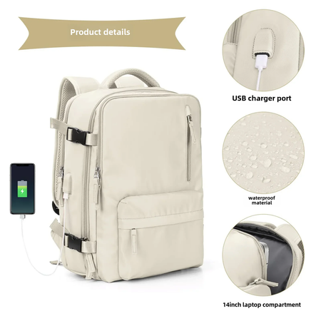 Mochila de computador de viagem casual de grande capacidade, mochila feminina estilo coreano, estudante do ensino médio, marca da moda
