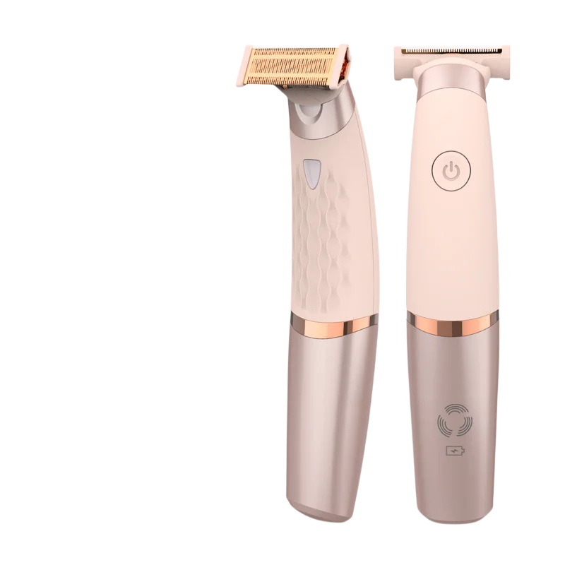 Portátil USB recarregável indolor feminino barbeador, perna e axila cabelo, aparador de barbear elétrico para mulheres, senhoras