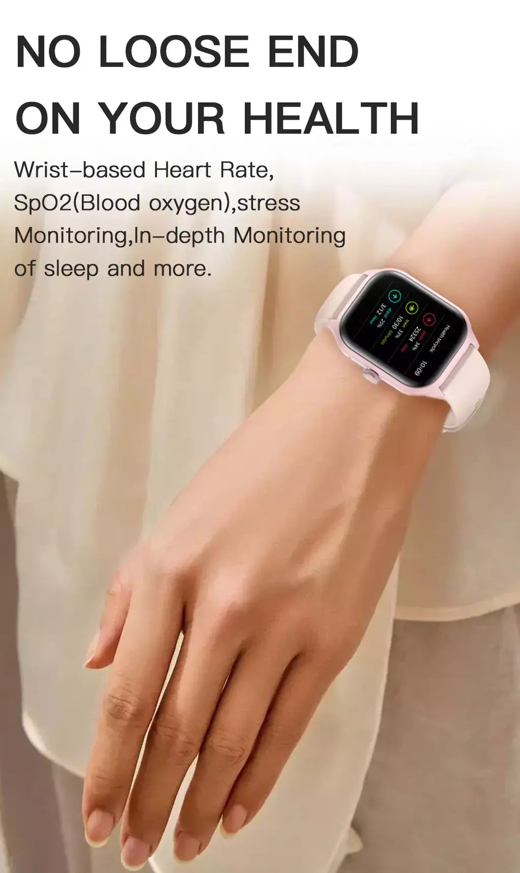 LEMFO LT10 Smartwatch para homens e mulheres Touch Dial Chamada Música Smartwatch Android iOS Rastreador de Fitness Relógios Esportivos 2024