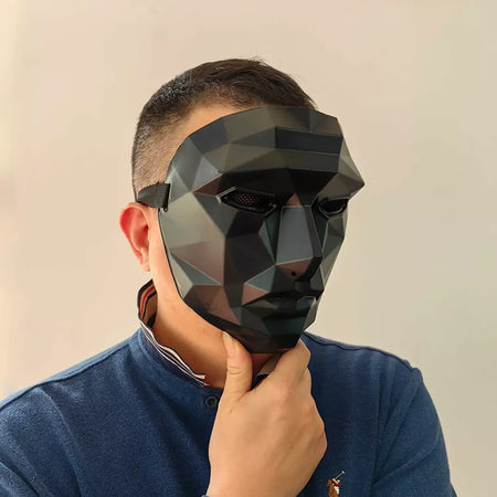 1pc máscara facial de gato de halloween-máscara de festa de forma especial, cosplay de férias, decoração de festival, acessório de fantasia quente