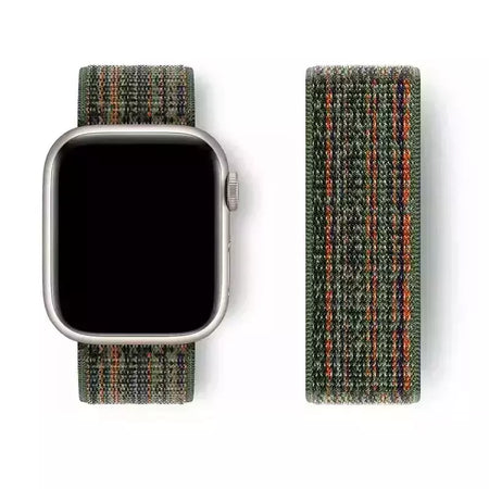 Pulseira Esportiva de Nylon para Apple Watch, Pulseira Nike, Pulseira Loop, iWatch 9, 8, 7, 6, 5, se2, Ultra 2, 45mm, 44mm, 41mm, 42 milímetros, 38 milímetros, 49 milímetros
