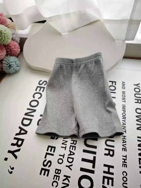 2025 verão calças do bebê calças com nervuras elásticas listradas calças das crianças casuais roupas infantis da criança meninos roupas da menina